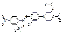 2,2'-[[3-chloro-4-[[2-(methylsulphonyl)-4-nitrophenyl]azo]phenyl]imino]diethyl diacetate CAS#: 26692-47-7