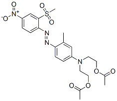 2,2'-[[4-[[2-(methylsulphonyl)-4-nitrophenyl]azo]-m-tolyl]imino]bisethyl diacetate CAS#: 29426-52-6