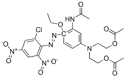 2,2'-[[5-acetamido-4-[(2-chloro-4,6-dinitrophenyl)azo]-4-ethoxyphenyl]imino]diethyl diacetate CAS#: 21429-43-6