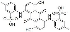 2,2'-[[(9,10-Dihydro-4,8-dihydroxy-9,10-dioxoanthracene)-1,5-diyl]bisimino]bis(5-methylbenzenesulfonic acid) CAS#: 10449-13-5