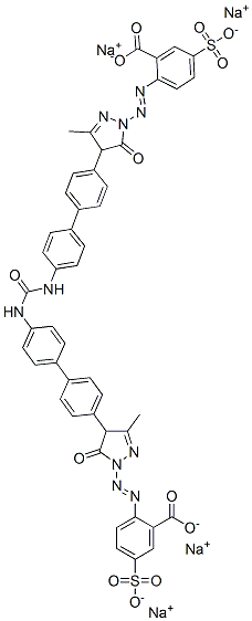 2,2'-[Carbonylbis[imino-1,1'-biphenyl-4,4'-diyl(4,5-dihydro-3-methyl-5-oxo-1H-pyrazole-1,4-diyl)azo]]bis[5-sulfobenzoic acid]tetrasodium salt CAS#: 16894-31-8
