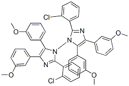 2,2'-bis(2-chlorophenyl)-4,4',5,5'-tetrakis(3-methoxyphenyl)-1,1'-bi-1H-imidazole CAS#: 29777-36-4