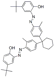 2,2'-[cyclohexylidenebis[(2-methyl-4,1-phenylene)azo]]bis[4-tert-butylphenol] CAS#: 12769-22-1