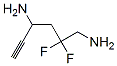2,2-difluoro-5-hexyne-1,4-diamine CAS#: 110483-06-2