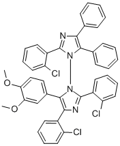 2,2',4-Tris(2-chlorophenyl)-5-(3,4-dimethoxyphenyl)-4',5'-diphenyl-1,1'-biimidazole CAS#: 100486-97-3