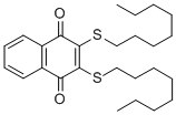 2,3-BIS(N-OCTYLTHIO)-1,4-NAPHTHALENEDIONE CAS#: 103049-97-4