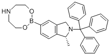 2,3-Dihydro-(1R)-methyl-5-(tetrahydro-4H-1,3,6,2-dioxazaborocin-2-yl)-2-(triphenylmethyl)-1H-isoindole CAS#: 223595-20-8