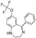 2,3-Dihydro-5-phenyl-7-(trifluoromethoxy)-1H-1,4-benzodiazepine CAS#: 19337-66-7