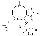 2,3-Dihydroxy-2-methylpropanoic acid 6-[(acetyloxy)methyl]-2,3,3a,4,7,8,11,11a-octahydro-10-methyl-3-methylene-2-oxocyclodeca[b]furan-4-yl ester CAS#: 20055-57-6