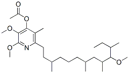 2,3-Dimethoxy-6-(10-methoxy-3,7,9,11-tetramethyltridecyl)-5-methyl-4-pyridinol acetate CAS#: 20238-89-5