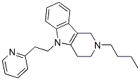 2,3,4,5-Tetrahydro-2-butyl-5-[2-(2-pyridyl)ethyl]-1H-pyrido[4,3-b]indole CAS#: 16566-81-7