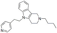 2,3,4,5-Tetrahydro-2-butyl-5-[2-(4-pyridyl)ethyl]-1H-pyrido[4,3-b]indole CAS#: 16566-78-2