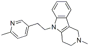 2,3,4,5-Tetrahydro-2-methyl-5-[2-(6-methyl-3-pyridyl)ethyl]-1H-pyrido[4,3-b]indole CAS#: 20674-91-3