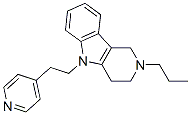 2,3,4,5-Tetrahydro-2-propyl-5-[2-(4-pyridyl)ethyl]-1H-pyrido[4,3-b]indole CAS#: 16566-74-8