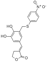 2(3H)-Furanone, dihydro-3-((3,4-dihydroxy-5-(((4-nitrophenyl)thio)meth yl)phenyl)methylene)- CAS#: 107803-27-0