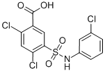 2,4-DICHLORO-5-(3-CHLORO-PHENYLSULFAMOYL)-BENZOIC ACID CAS#: 21525-21-3
