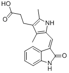 2,4-DIMETHYL-5-[(1,2-DIHYDRO-2-OXO-3H-INDOL-3-YLIDENE)METHYL]-PYRROLE-3-PROPANOIC ACID CAS#: 245036-27-5