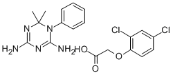 2,4-Dichlorfenoxyoctan 1-fenyl-2,2-dimethyl-4,6-diamino-1,2-dihydro-1, 3,5-triazinu [Czech] CAS#: 17008-20-7