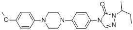 2,4-Dihydro-4-[4-[4-(4-methoxyphenyl)-1-piperazinyl]phenyl]-2-(1-methylpropyl)-3H-1,2,4-triazol-3-one CAS#: 252964-68-4