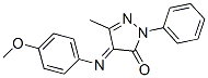 2,4-Dihydro-4-[(4-methoxyphenyl)imino]-5-methyl-2-phenyl-3H-pyrazol-3-one CAS#: 27934-17-4