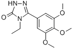 2,4-Dihydro-4-ethyl-5-(3,4,5-trimethoxyphenyl)-3H-1,2,4-triazol-3-one CAS#: 108132-90-7