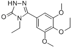 2,4-Dihydro-5-(4-ethoxy-3,5-dimethoxyphenyl)-4-ethyl-3H-1,2,4-triazol- 3-one CAS#: 108132-92-9