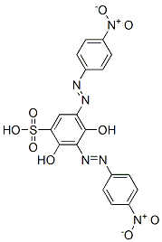 2,4-Dihydroxy-3,5-bis[(4-nitrophenyl)azo]benzenesulfonic acid CAS#: 27831-63-6