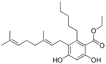 2,4-Dihydroxy-5-[(E)-3,7-dimethyl-2,6-octadienyl]-6-pentylbenzoic acid ethyl ester CAS#: 18793-34-5