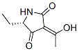 2,4-Pyrrolidinedione, 5-ethyl-3-(1-hydroxyethylidene)-, [S-(Z)]- (9CI) CAS#: 113757-65-6