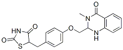 2,4-Thiazolidinedione, 5-[[4-[(1,2,3,4-tetrahydro-3-methyl-4-oxo-2-quinazolinyl)methoxy]phenyl]methyl]- CAS#: 214285-55-9