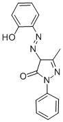 2,4-dihydro-4-[(2-hydroxyphenyl)azo]-5-methyl-2-phenyl-3H-pyrazol-3-one CAS#: 10010-74-9
