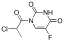 2,4(1H,3H)-Pyrimidinedione, 1-(2-chloro-1-oxopropyl)-5-fluoro- (9CI) CAS#: 110073-44-4