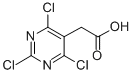 2,4,6-TRICHLORO-5-(2-ACETIC ACID) PYRIMIDINE CAS#: 20401-33-6