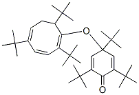 2,4,6-Tri-tert-butyl-4-[(2,5,8-tri-tert-butyl-1,3,5-cyclooctatrien-1-yl)oxy]-2,5-cyclohexadien-1-one CAS#: 25435-86-3