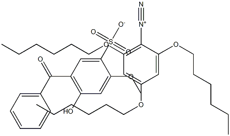 2,4,6-tris(hexyloxy)benzenediazoniuM-5-benzoyl-4-hydroxy-2-Methoxybenzenesulfonate (ON-5) CAS#: 220476-38-0