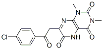 2,4,6(3H)-Pteridinetrione,  7-[2-(4-chlorophenyl)-2-oxoethyl]-1,5-dihydro-1,3-dimethyl- CAS#: 101130-62-5