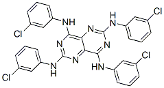 2,4,6,8-Tetrakis(m-chloroanilino)pyrimido[5,4-d]pyrimidine CAS#: 18710-95-7