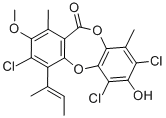 2,4,7-Trichloro-3-hydroxy-8-methoxy-1,9-dimethyl-6-(1-methyl-1-propenyl)-11H-dibenzo[b,e][1,4]dioxepin-11-one CAS#: 10089-10-8