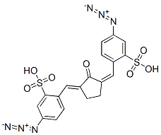 2,5-Bis(4-azido-2-sulfobenzylidene)cyclopentanone CAS#: 110999-50-3