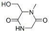 2,5-Piperazinedione,6-(hydroxymethyl)-1-methyl-(9CI) CAS#: 101623-20-5