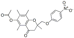2,5,7,8-TETRAMETHYL-2-(4-NITROPHENOXYMETHYL)-4-OXOCHROMAN-6-YL ACETATE CAS#: 107188-34-1
