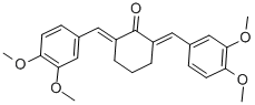 2,6-Bis-(3,4-Dimethoxyphenylmethylene)-Cyclohexanone CAS#: 18977-33-8