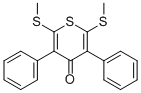 2,6-Bis(methylthio)-3,5-diphenyl-4H-thiopyran-4-one CAS#: 24097-29-8