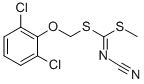 [(2,6-DICHLOROPHENOXY)METHYL] METHYL CYANOCARBONIMIDODITHIOATE CAS#: 109349-02-2