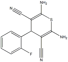 2,6-DiaMino-4-(2-fluorophenyl)-4H-thiopyran-3,5-dicarbonitrile CAS#: 208254-22-2