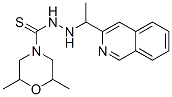 2,6-Dimethylmorpholine-4-carbothioic acid 2-[1-[3-isoquinolyl]ethyl]hy drazide CAS#: 100650-46-2
