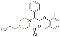 (2,6-dimethylphenyl) 2-[4-(2-hydroxyethyl)piperazin-1-yl]-2-phenyl-ace tate hydrochloride CAS#: 19245-07-9