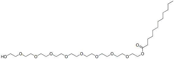 26-hydroxy-3,6,9,12,15,18,21,24-octaoxahexacos-1-yl laurate CAS#: 106-08-1