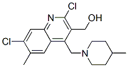 {2,7-DICHLORO-6-METHYL-4-[(4-METHYLPIPERIDIN-1-YL)METHYL]QUINOLIN-3-YL}METHANOL CAS#: 220998-08-3