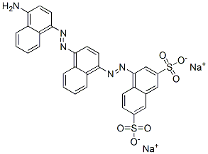 2,7-Naphthalenedisulfonic acid, 4-[[4-[(4-amino-1-naphthalenyl) azo]-1-naphthalenyl]azo]-, disodium salt CAS#: 13011-56-8